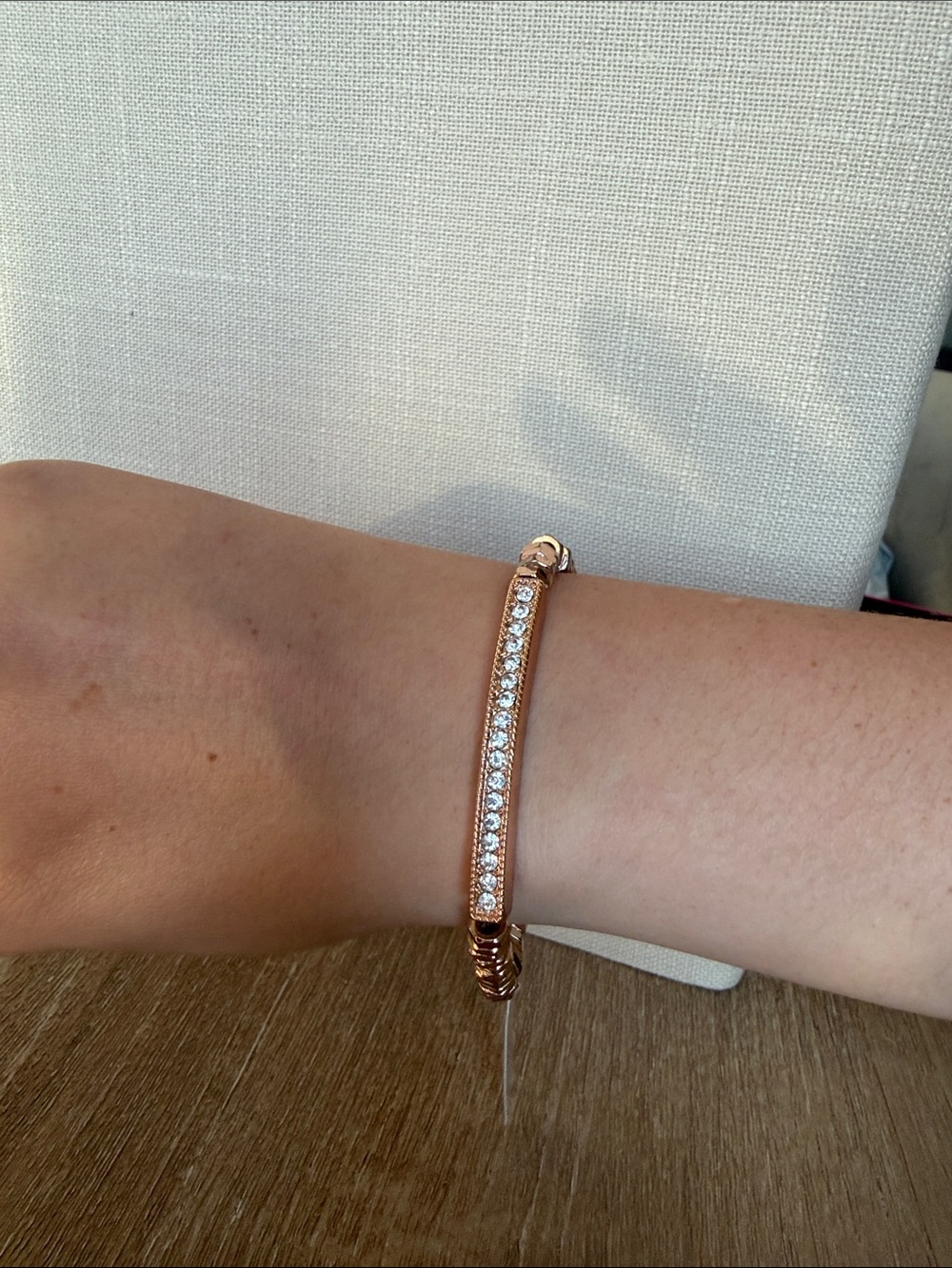 Park Lane Rose Gold Crystal Bar Bracelet